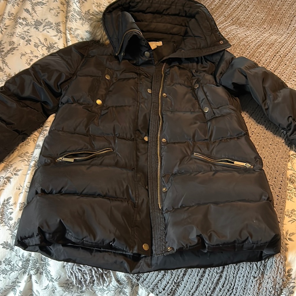 Michael Kors puffer jacket, hood with fur trim